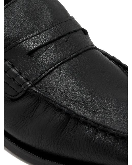 Duke & Dexter Black Mocassins En Cuir for men