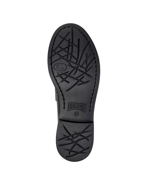 Camper Black Dean Floral-Print Loafers