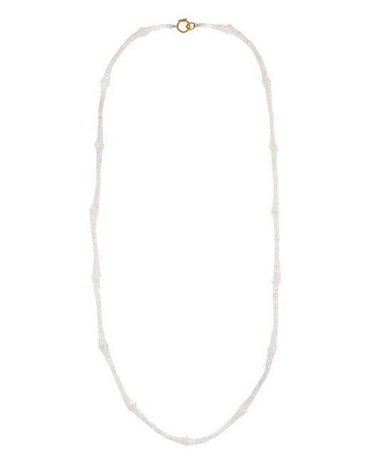 Devon Woodhill White 18Kt Beaded Moonstone Necklace