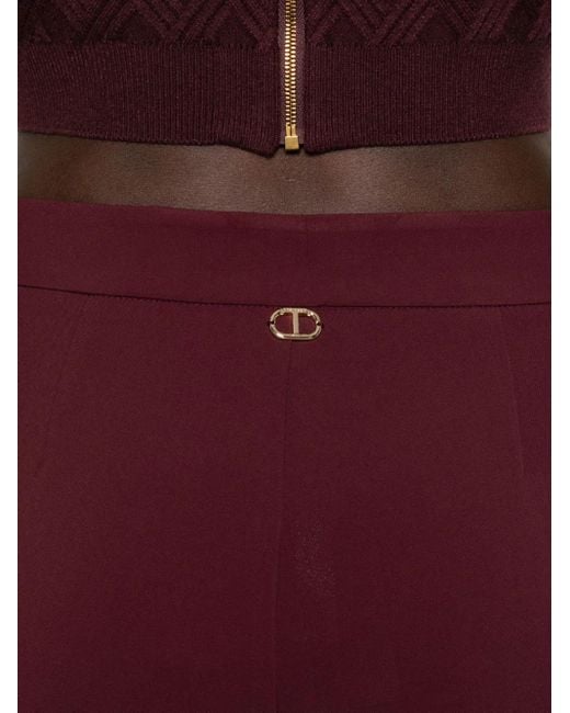 Twinset Pull-On Broek in het Purple