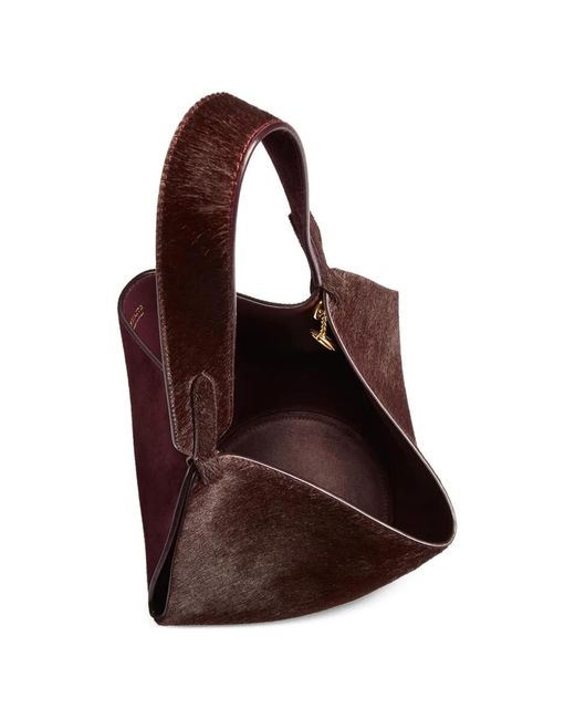 Khaite Purple Mini Lotus Tote