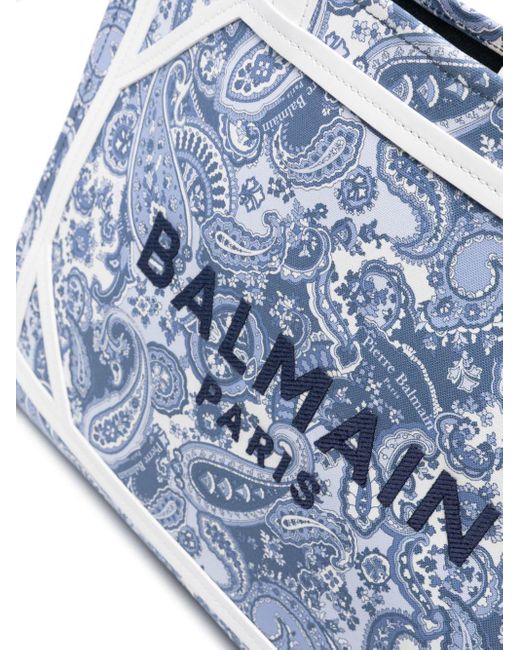 Balmain Blue Mittelgroße B-Army Handtasche