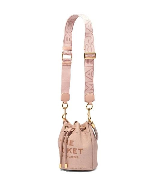 Marc Jacobs Pink The Outline Logo Webbing Strap
