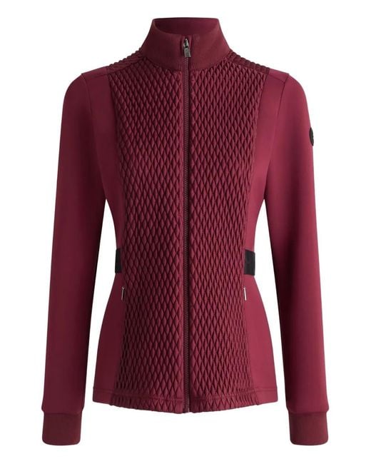 Fusalp Red Veste Meryl À Fermeture Zippée
