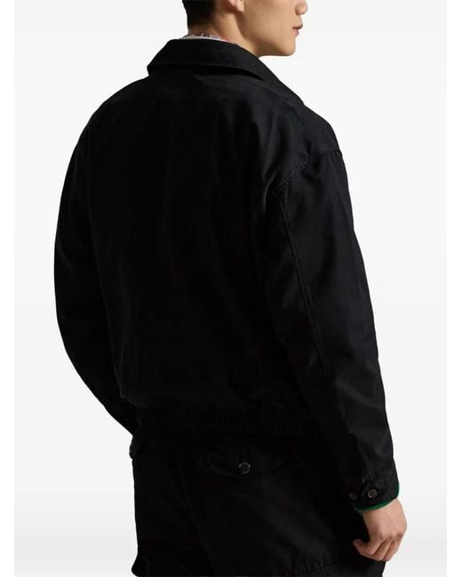 Polo Ralph Lauren Black Polo Sport Logo Jacket for men