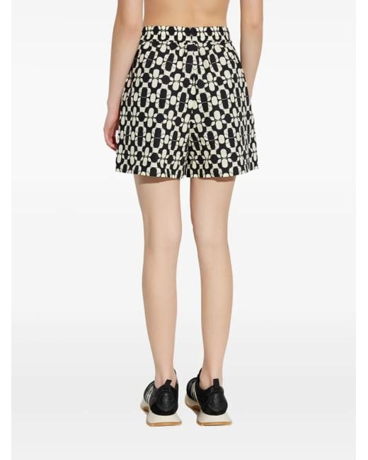 Moncler Black Patterned Shorts