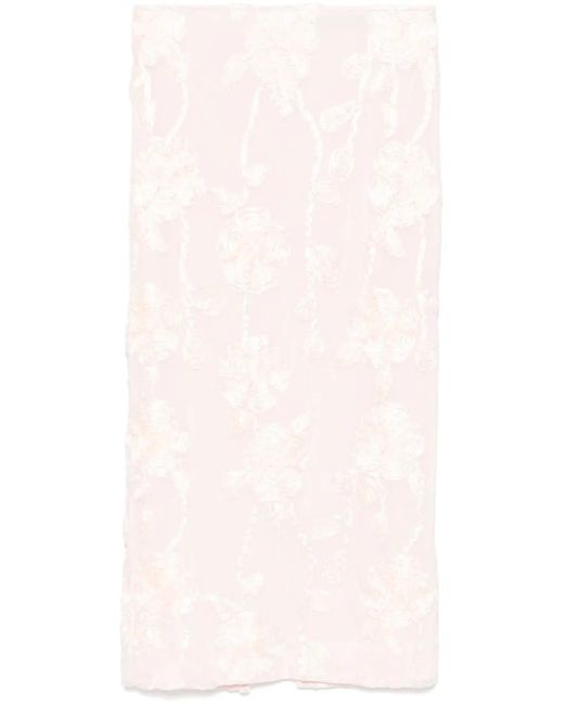 ROTATE BIRGER CHRISTENSEN フローラル ペンシルスカート Pink