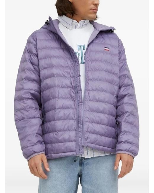 メンズ Levi's キルティング フーデッドジャケット Purple