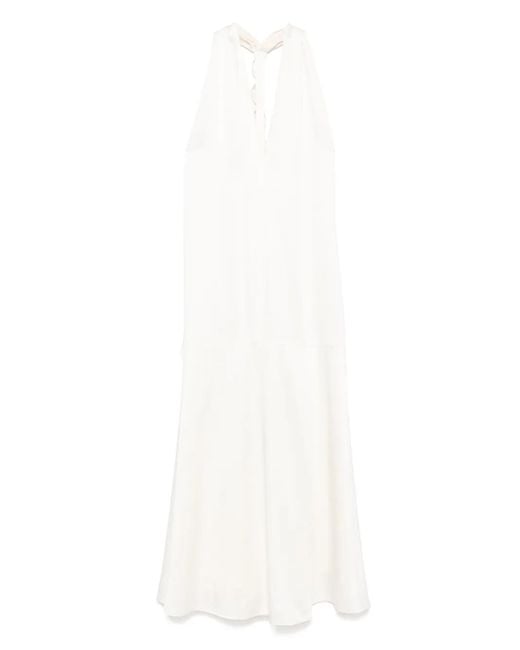 Robe Longue À Design Sans Manches Raquel Diniz en coloris White