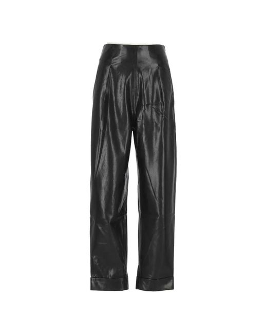 ANDAMANE Black Pleated Trousers