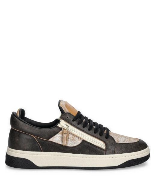 Zapatillas bajas GZ94 con doble cremallera Giuseppe Zanotti de hombre de color Black