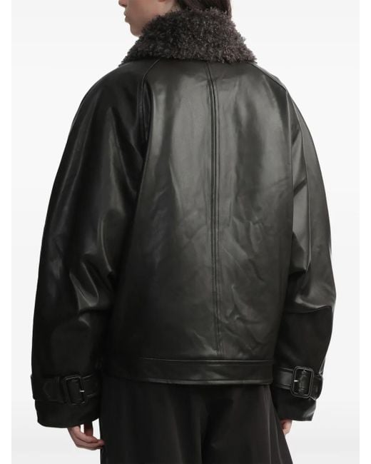 BAPY BY *A BATHING APE® Black Faux-Leather Jacket