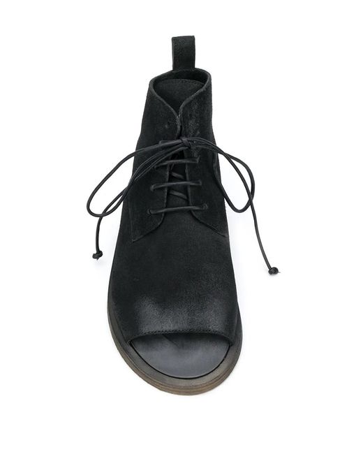 Marsèll Black Sandello Open-Toe Boots