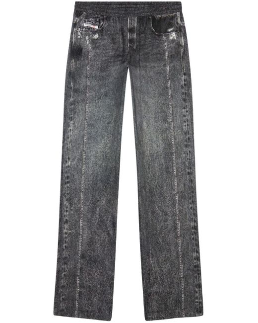 DIESEL P-Alston Jogginghose mit Jeans-Print in Gray für Herren