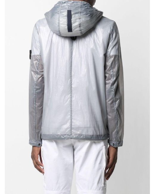 stone island transparent jacket