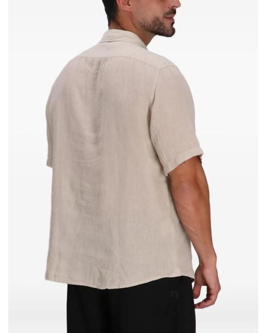 Camisa de algodón Boss de hombre de color Natural