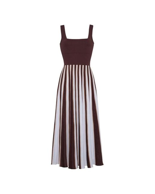 Cara Cara Purple Waverly Striped Maxi Dress
