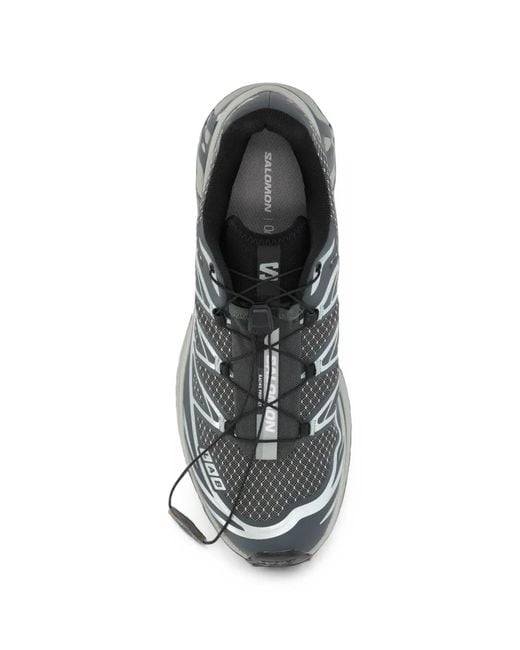 Salomon Gray Xt-6 Steel Streets Low-Top Sneakers