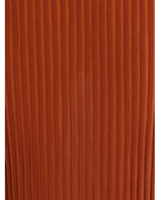 Gabriela Hearst Krause リブニット スカート Brown