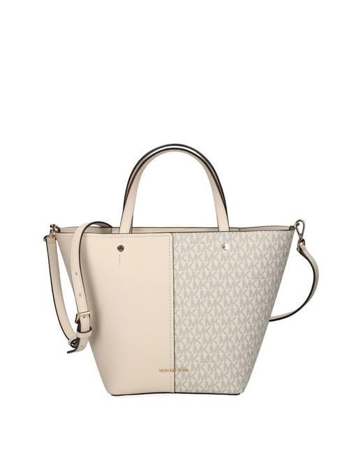MICHAEL Michael Kors Natural Monogram Panel Tote Bag