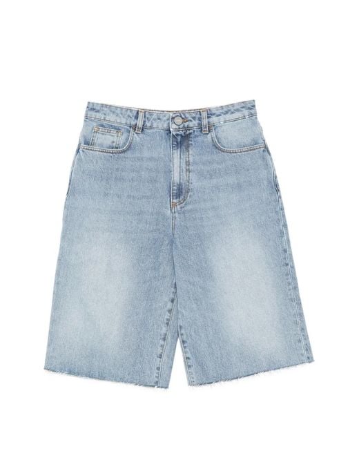 Rohe Blue Short À Passants De Ceinture