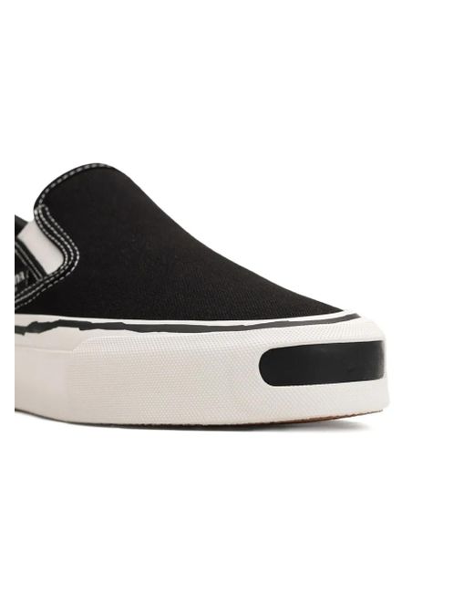 KAMIYA Black Cornell Vulcanized Slip-On Sneakers