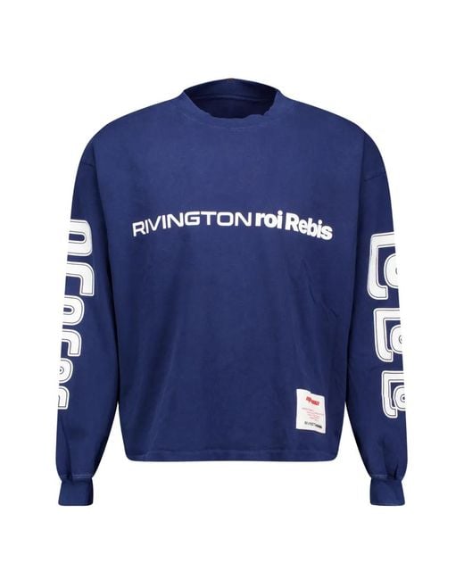 RIVINGTON roi Rebis Blue Meta Uso Garden T-Shirt for men