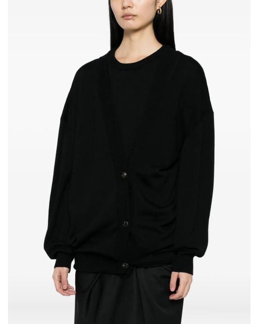Litkovskaya Black Wool Cardigan