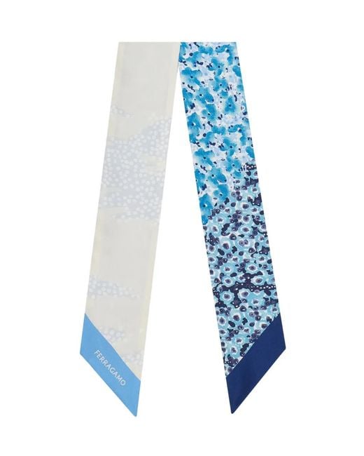 Ferragamo Blue Palazzo Spini Feroni Print Mini Bandeau