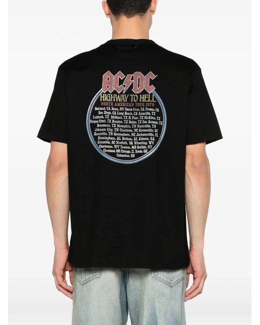Junya Watanabe Black Graphic T-Shirt for men