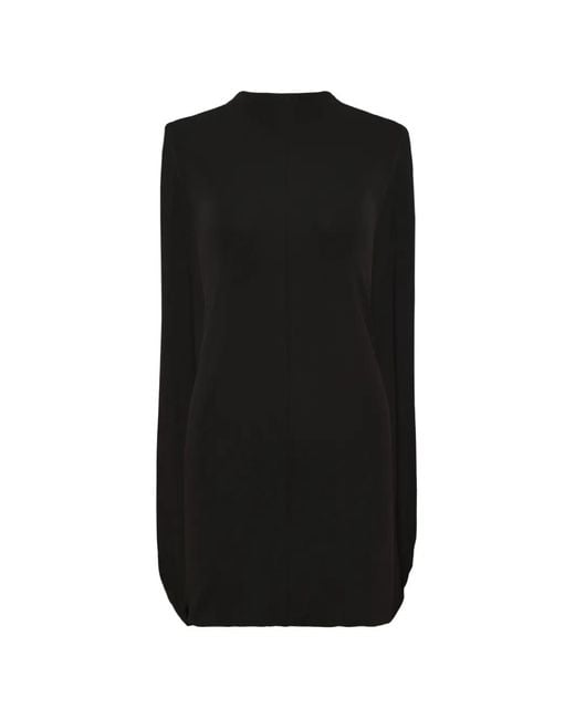 Alexander Wang Black Drape-Back Mini Dress