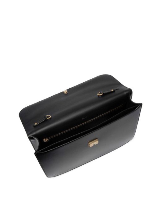 Bally Black Deco Leather Briefcase for men