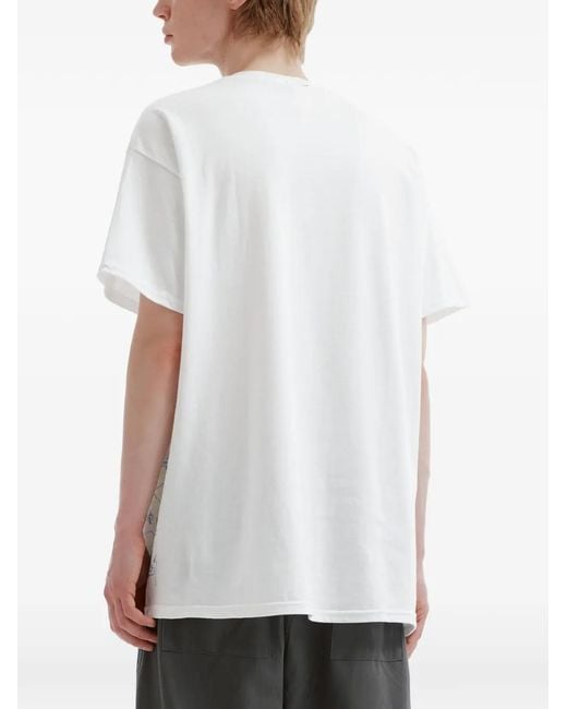 WESTFALL Blue Graphic-Print T-Shirt for men