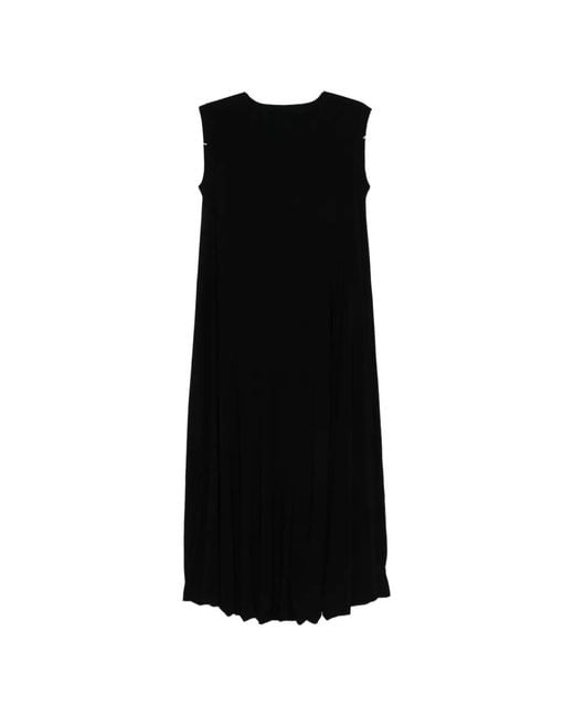Norma Kamali Black Sleeveless Midi Dress