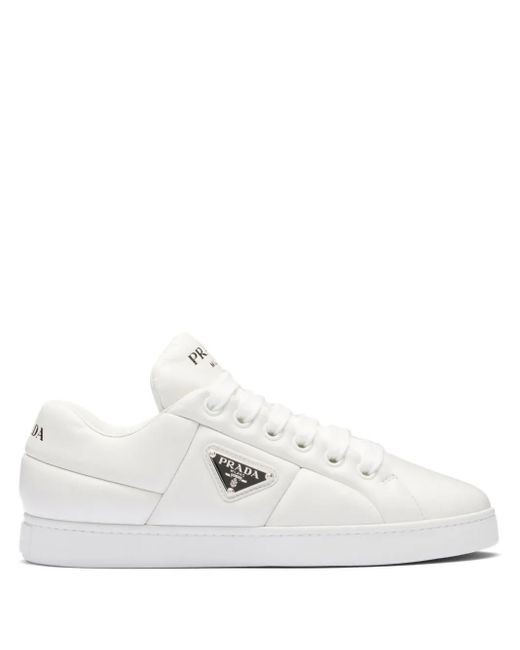 Prada Gewatteerde Slippers in het White