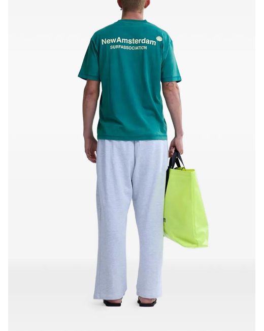 New Amsterdam Green Surf Association Logo T-Shirt for men