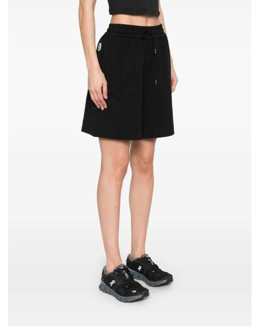 Moncler Black Drawstring Track Shorts