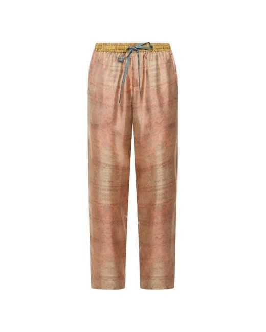 Pierre Louis Mascia Natural Aloe Straight-Leg Trousers