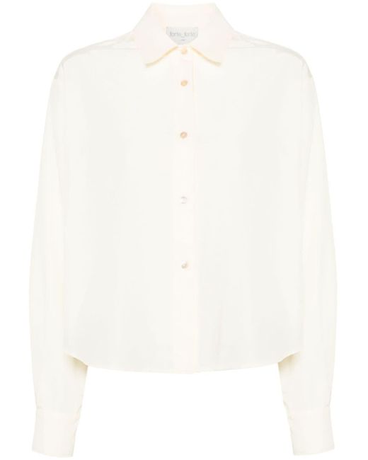 Forte Forte White Textured Buttoned Shirt