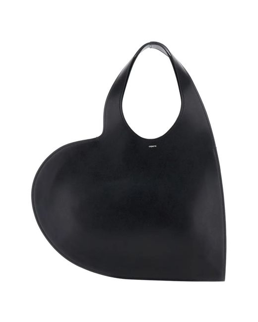 Coperni Black Heart Cut-Out Shoulder Bag