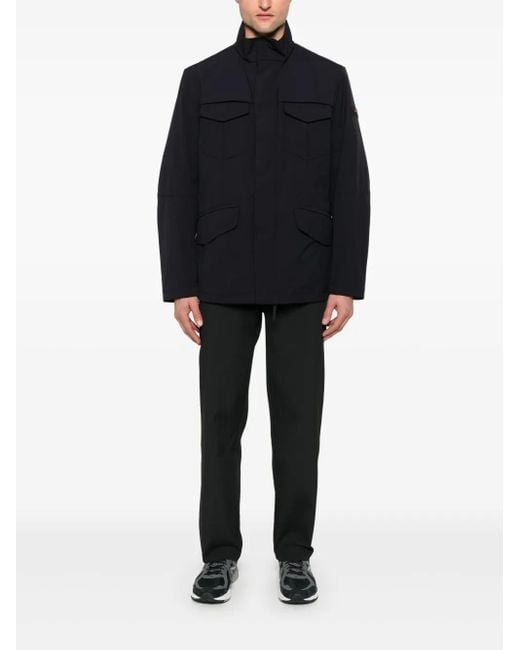 Peuterey Black Flap-Pockets Bomber Jacket for men