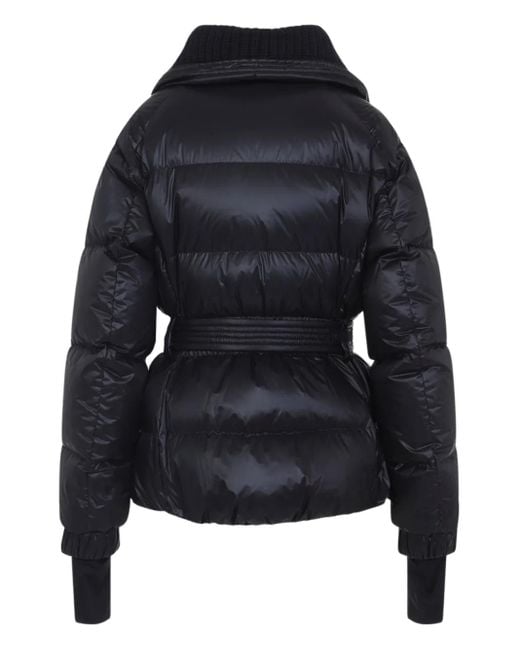 Moncler Black Belted Button Fastening Jacket