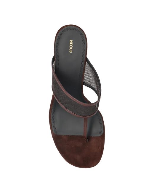 Neous White Vena Open-Toe Sandals