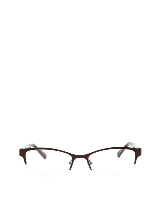 Adensco White Rectangle-Frame Glasses