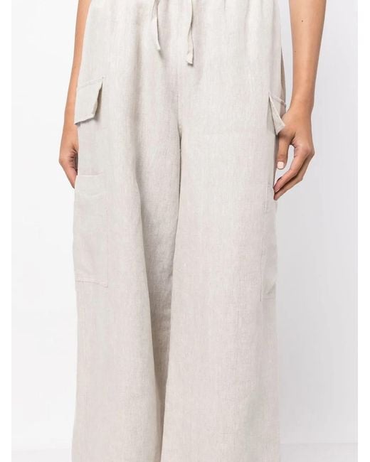 Pantalon Ethan En Lin À Coupe Ample Reformation en coloris White