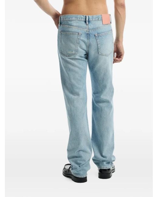Acne Gerafelde Jeans in het Blue voor heren