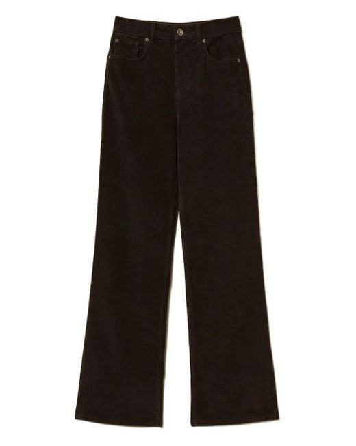 Twinset Black Five-Pocket Corduroy Jeans