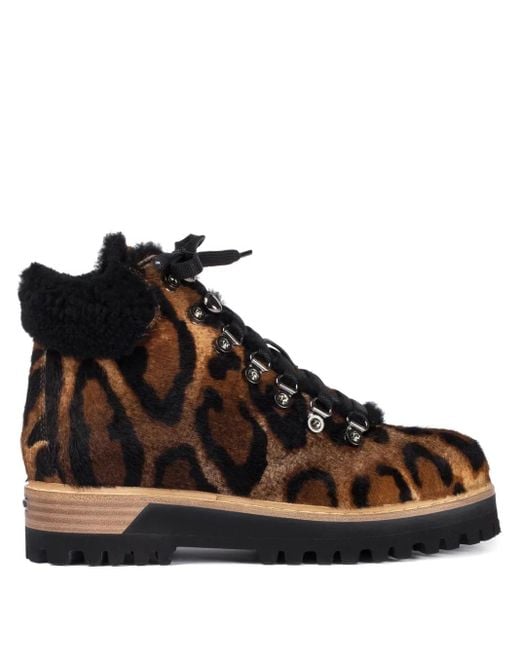 Botas con estampado de leopardo Le Silla de color Brown