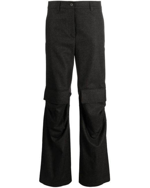 P.A.R.O.S.H. Black Parosh Trousers Anthracite