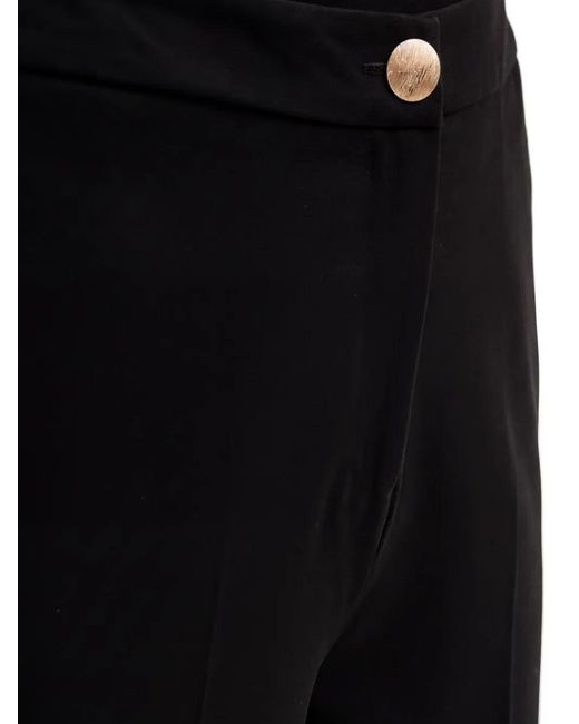 Morgan Black Button Trousers